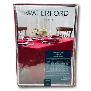 Waterford Tablecloth Red Holiday Christmas 70" x 126" Oblong